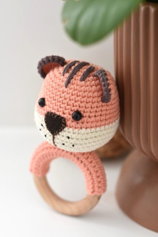 crochet tiger rattle