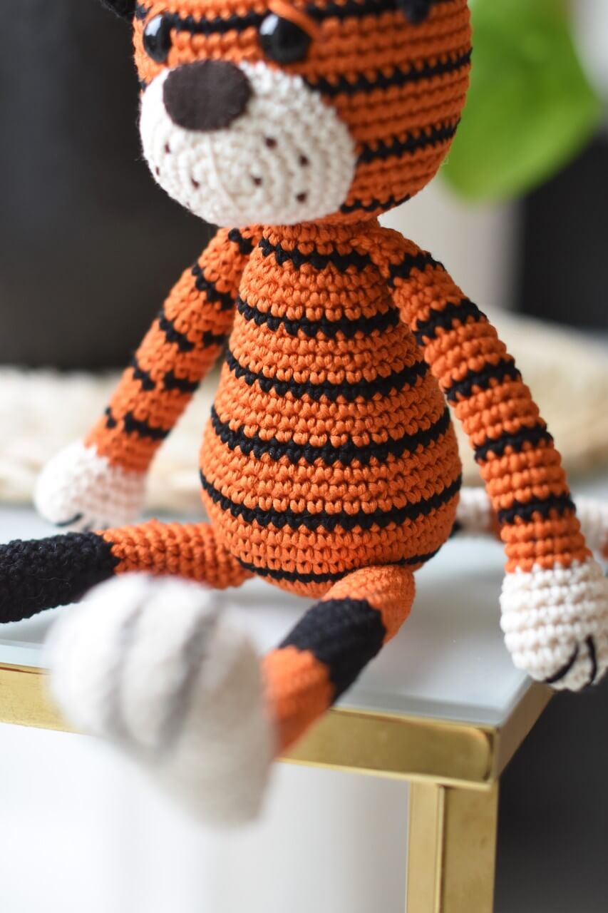 amigurumi tiiger mänguasi