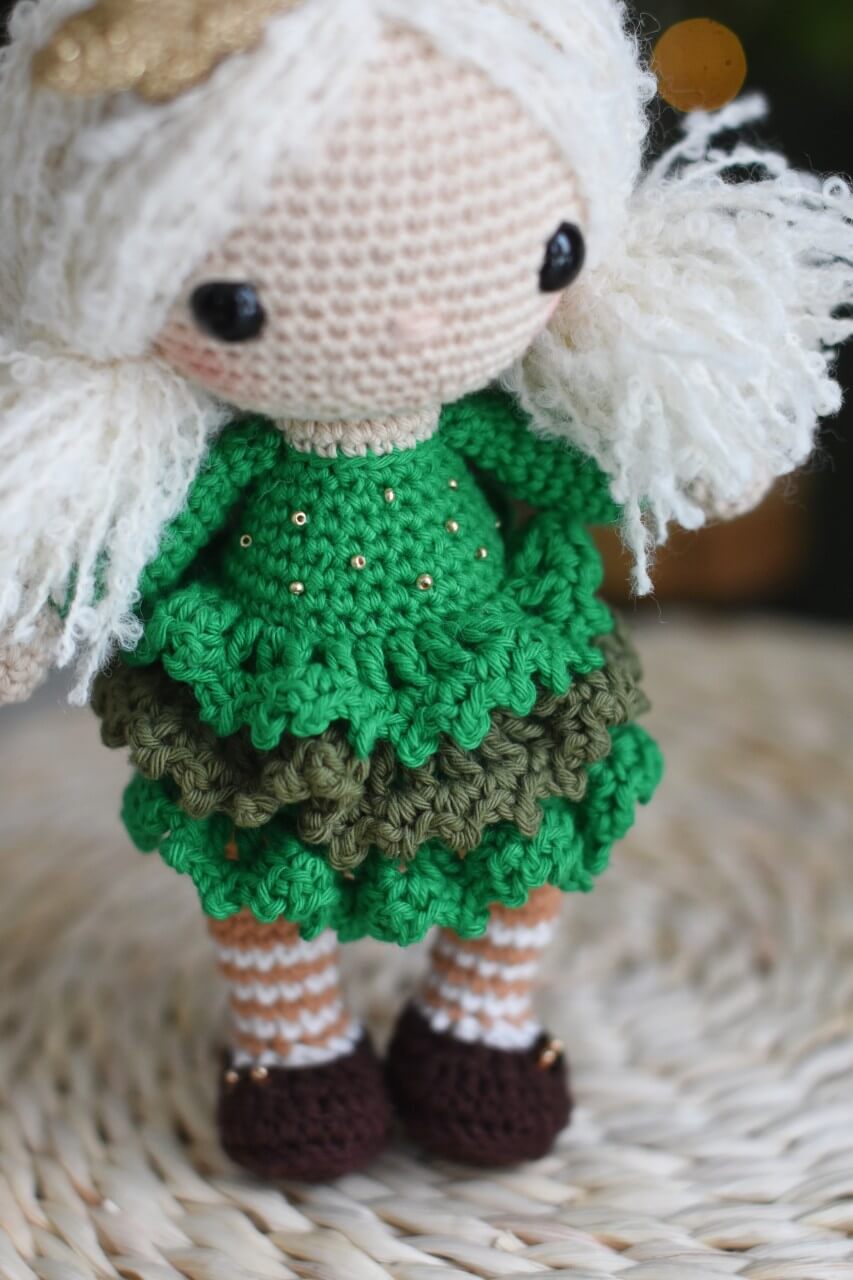 christmas tree doll dress