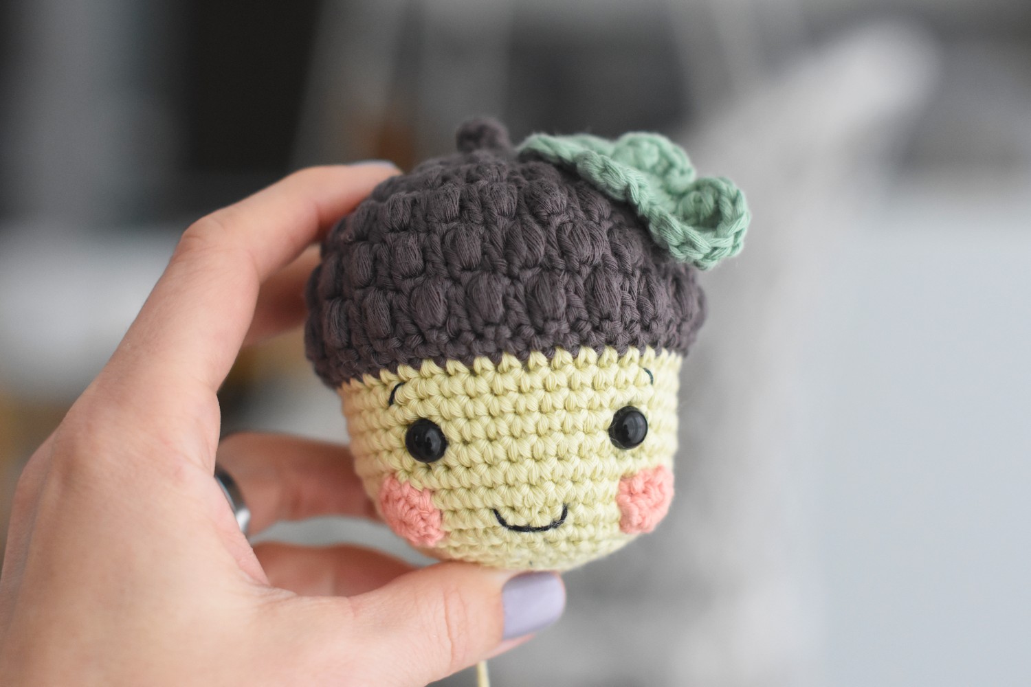 amigurumi acorn