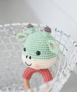 Crochet calf rattle