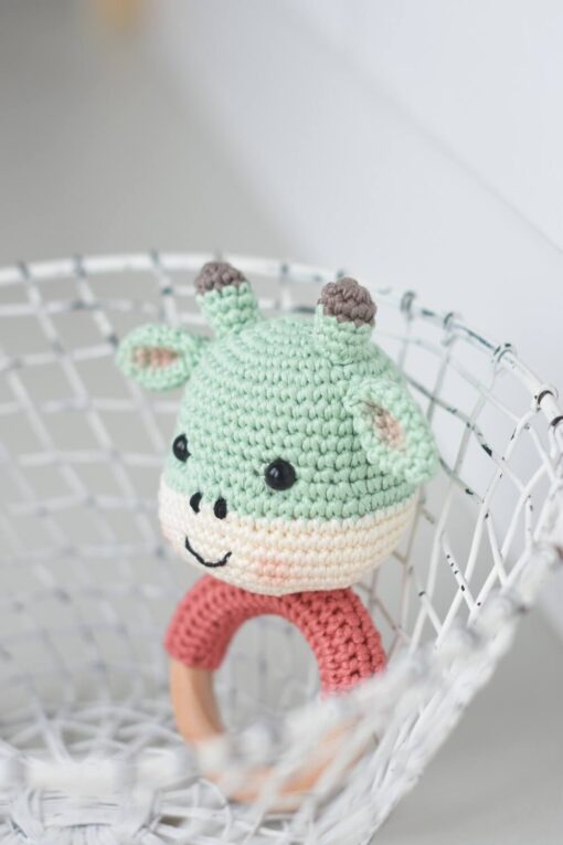 Crochet calf rattle