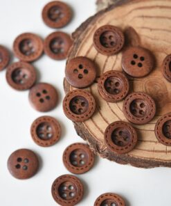 wooden buttons 15 mm