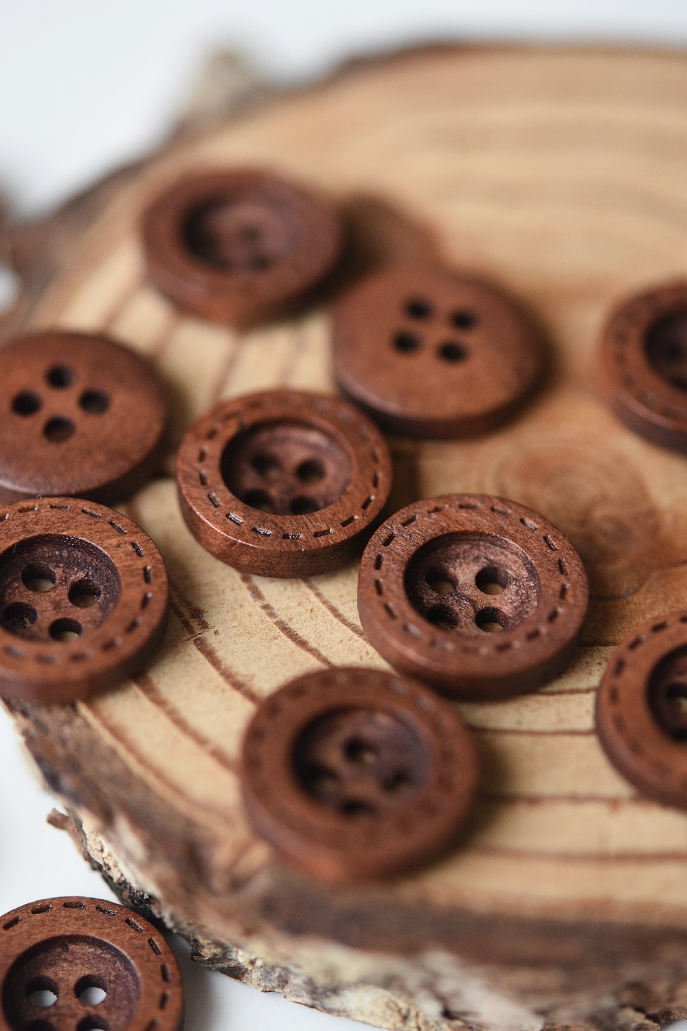 15mm bright coloured wooden buttons, pack of 10 - The Button Shed