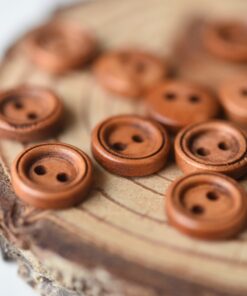 Wood button relief, 12 mm