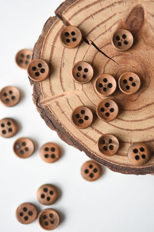 Small wooden button