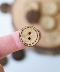 õmblusega nööp kookos 18 mm