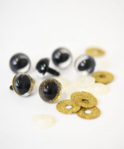 Glittery cat eyes 15mm