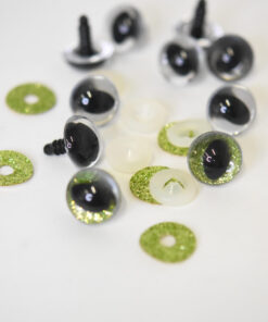Glittery cat eyes 15mm