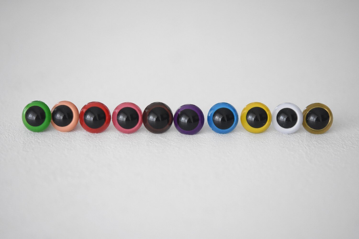 Colorful safety eyes 15mm - 10 pairs