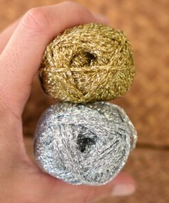 Ricorumi Lamé silver gold yarn