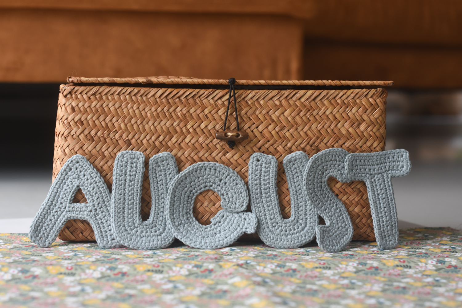crochet letters august