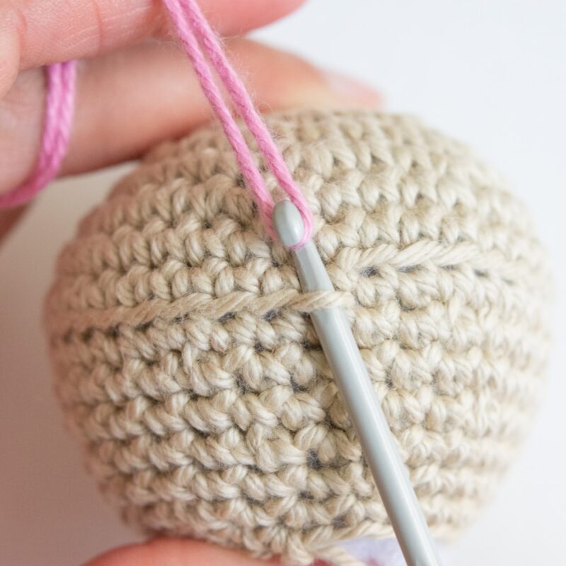 how to attach yarn in leftover front loops in crochet