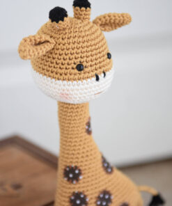 crochet giraffe polka dot