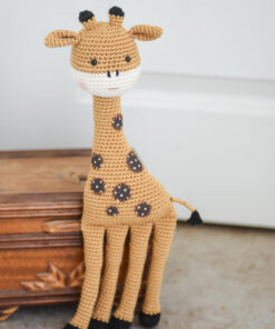 crochet giraffe polka dot