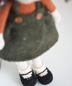 amigurumi doll dressed