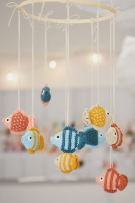 colorful amigurumi fish pattern