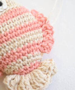 Crochet fish for baby play gym