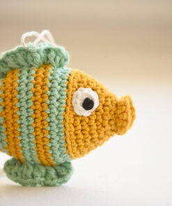 Crochet fish for baby play gym