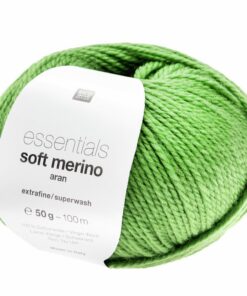 Essentials Soft Merino Aran 052 grasgrün