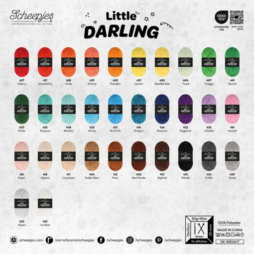 Scheepjes Little Darling chenille yarn - 32 shades - PRE-ORDERING!