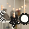 Crochet Sun, Moon and Star Baby Gym Toys pattern