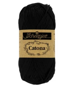 Scheepjes Catona 110 Jet Black