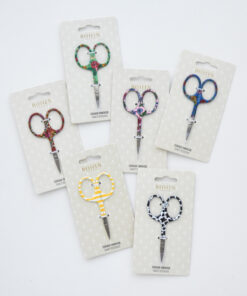 patterned embroidery scissors
