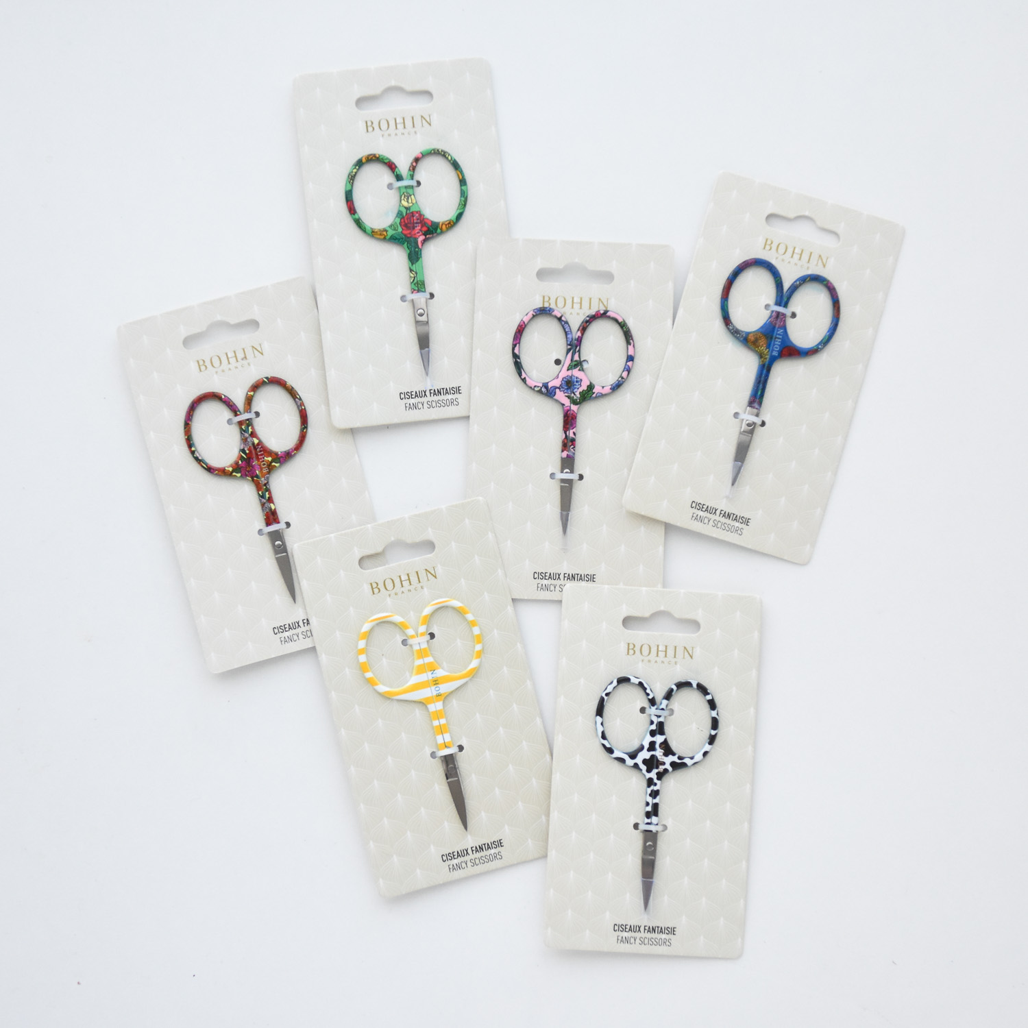 patterned embroidery scissors