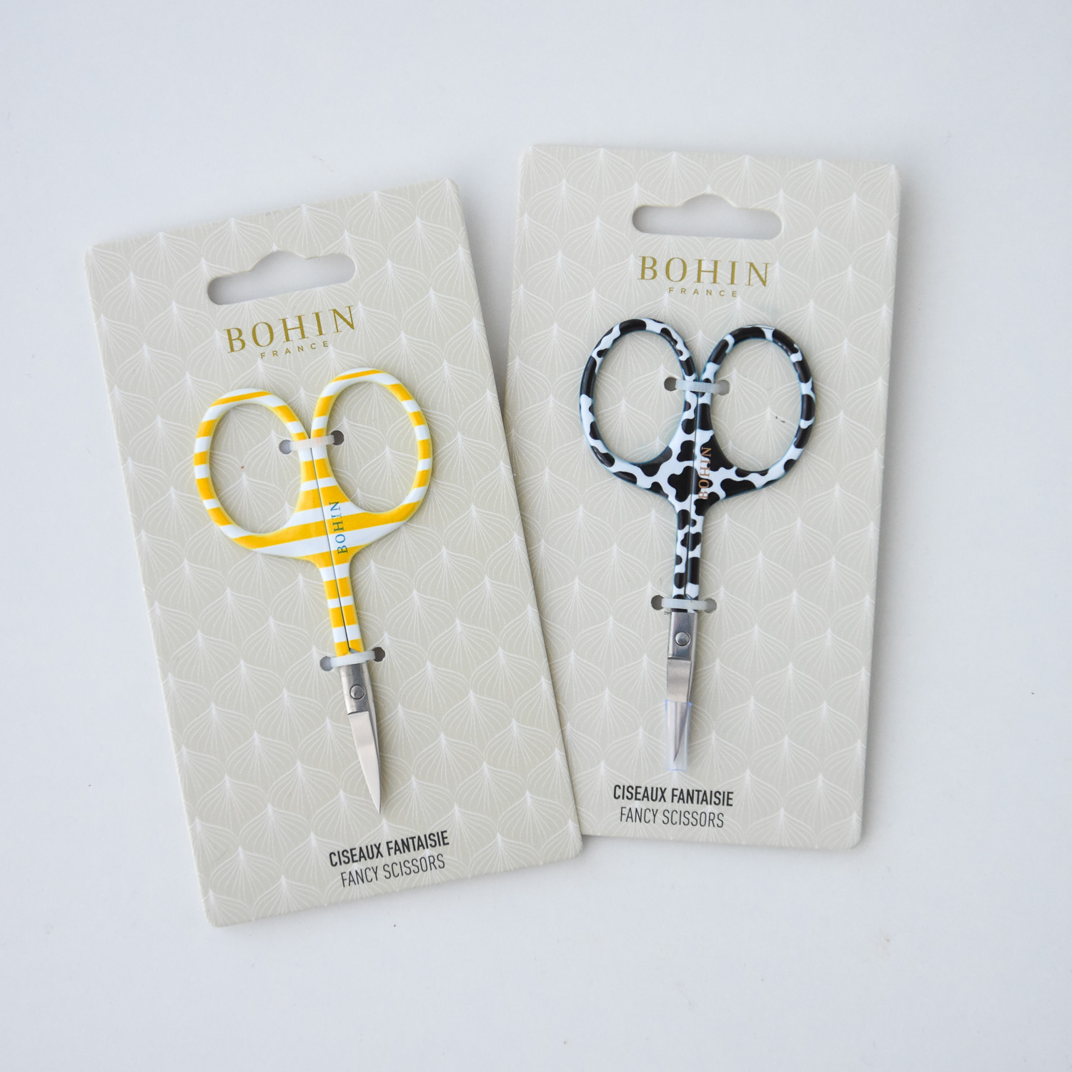 patterned embroidery scissors