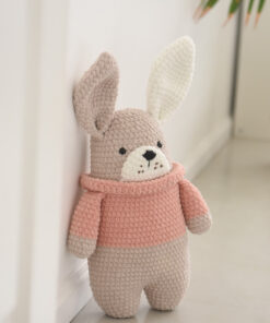 Pehme kaisujänes heegeldatud