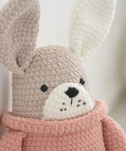 Pehme kaisujänes heegeldatud