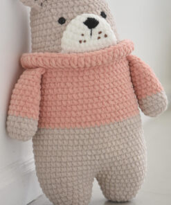 Pehme kaisujänes heegeldatud