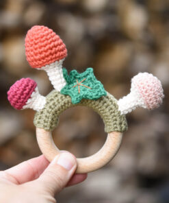 Crochet mushroom toy