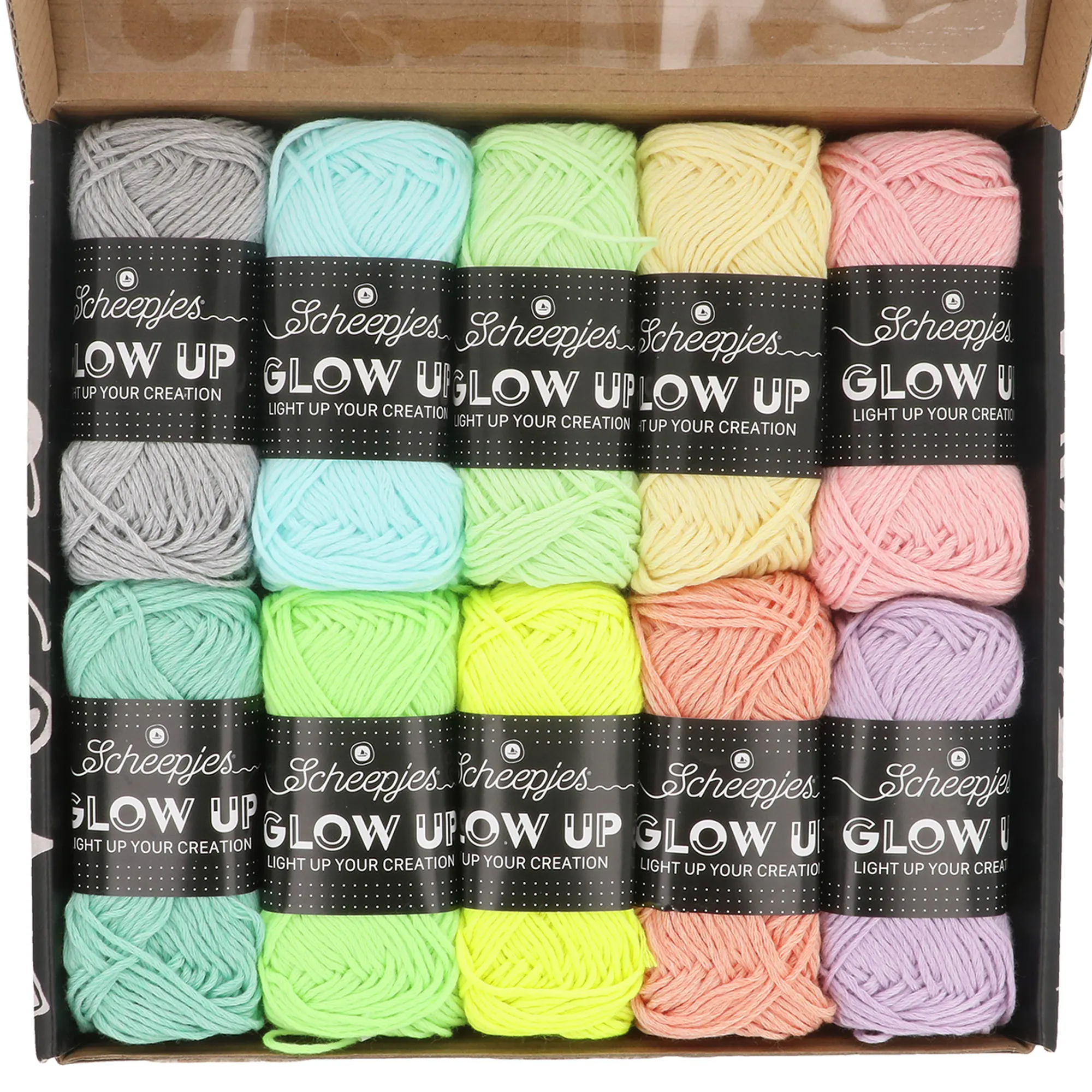 glow in the dark yarn color pack