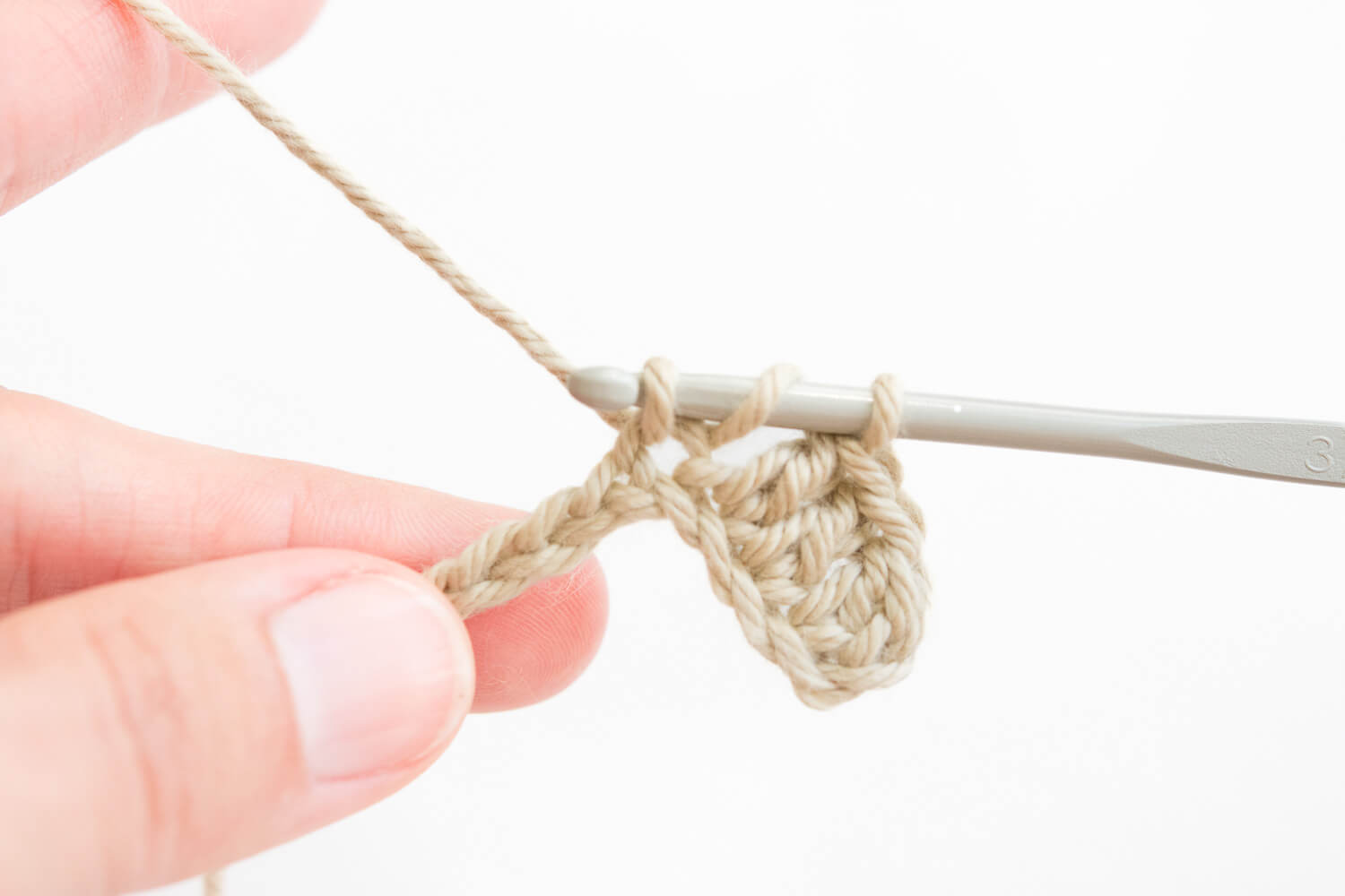 double crochet step 2
