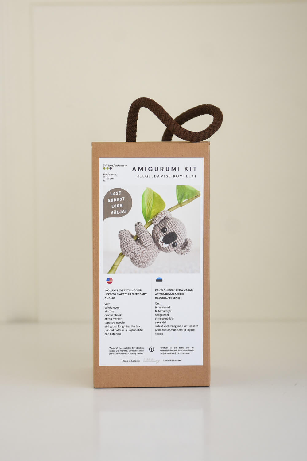 mänguasja heegeldamise komplekt koaala