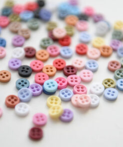 doll buttons pastel colors