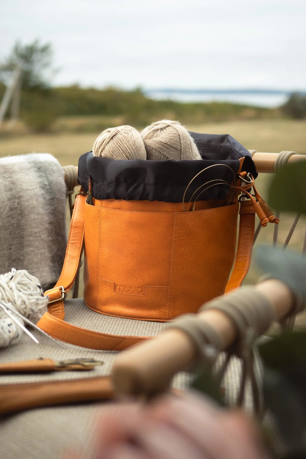 MUUD Ingrid leather project bag