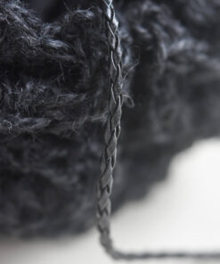Braided leather cord