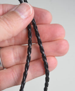Braided leather cord