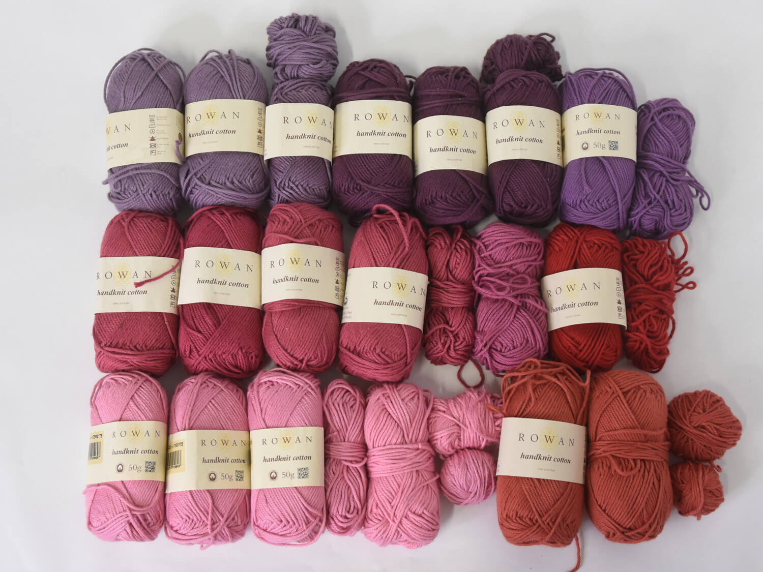 Rowan Handknit Cotton punane roosa lilla